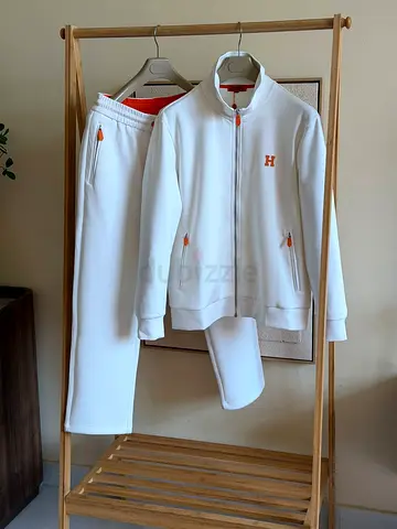 Hermes White tracksuit set (SUPER MASTER QUALITY) M-XXL
