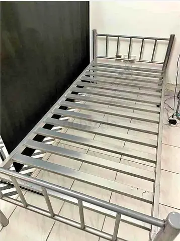 Heavy Duty Single Metal Steel Bed 90x190 cm