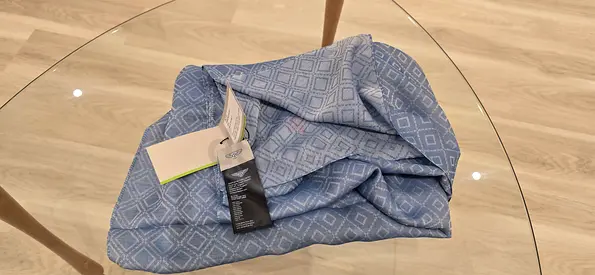 Bentley Light blue patterned Scarf. Brand new.