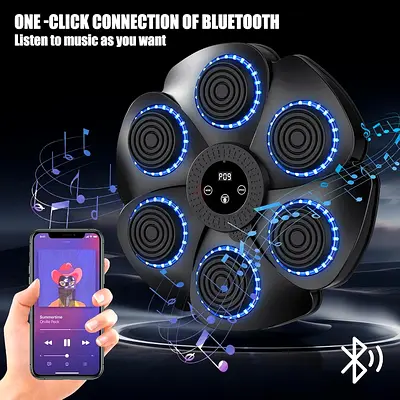 Music Boxing Machine, Music Boxing Machine with Boxing Gloves, Smart Music Boxing Machine with Bluet
