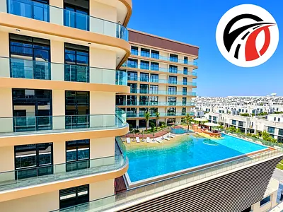 Luxury Furnished 1BR | Pool View | Chiller Free | Azizi Pearl