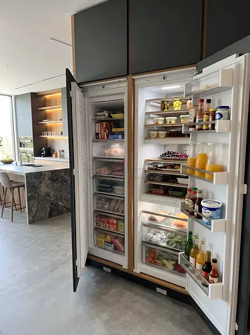 Gaggenau latest model separate fridge and freezer set built-in fully-integrated by kholol sahab