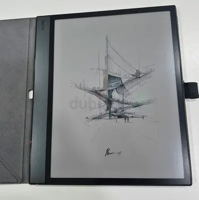 Boox Note Air 5C E- ink Tablet with Pen Brown protective cover (used)