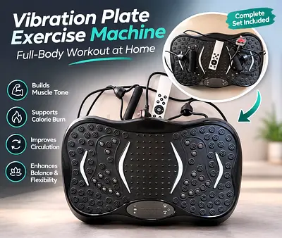 Vibration Plate Exercise Machine — Full-Body Home Workout
