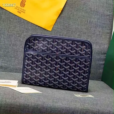 Goyard Jouvence wash bag navy blue