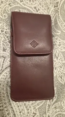 Original Patek Philippe Leather Travel Pouch / Case – Bordeaux