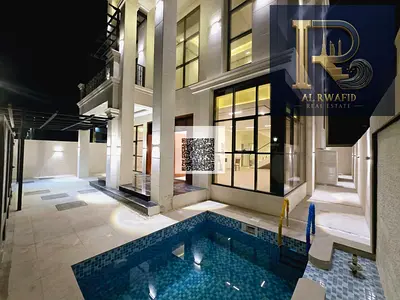 Brand-new villa, first occupancy, featuring spacious areas, a practical layout, a private swimming pool, and a rooftop.