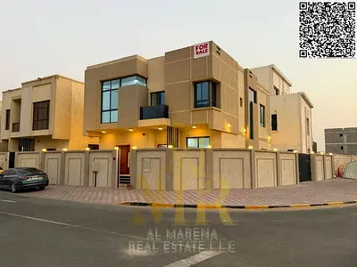 Luxury villa for sale in Al Zahia, Ajman, featuring high-end finishes and a prime location close to