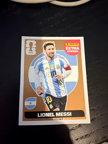 Bronze Messi panini sticker