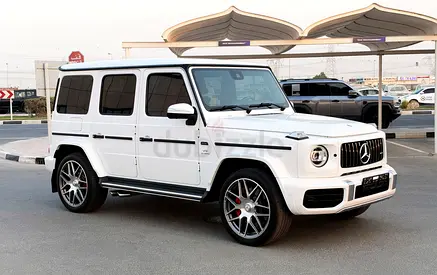 G 63 AMG JAPAN IMPORT WHITE INSIDE RED ONLY 585000 AED