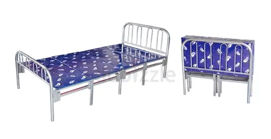 Foldable Single Metal Bed Frame used