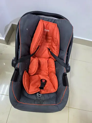 Used Joie Infant Car Seat / Carrier - Orange & Grey