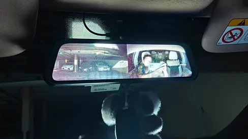 Mirror dashcam 3 channel 2k front