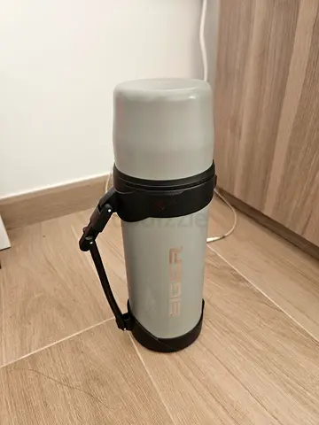 Used Eiger Insulated Water Bottle / Thermos with Carry Handle