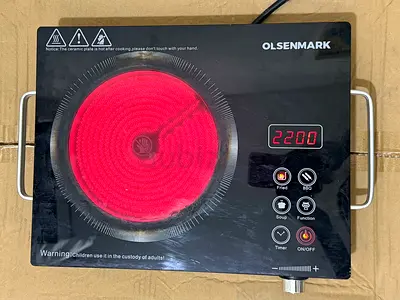 Olsenmark Electric Ceramic Single Burner Hot Plate - Good Working Condition