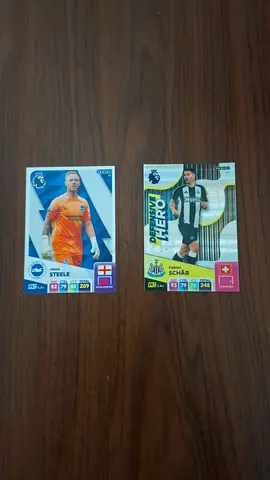 Panini 2019/20 Fabian SCHÃR (Devensive hero) along with Jason STEELE (Base card)