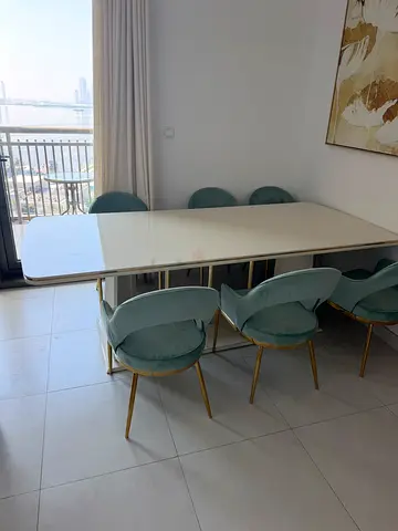 Dining table with 6 chairs 2000AED