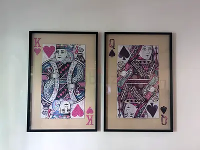 Marina Home Luxury King & Queen Framed Wall Art | Set of 2