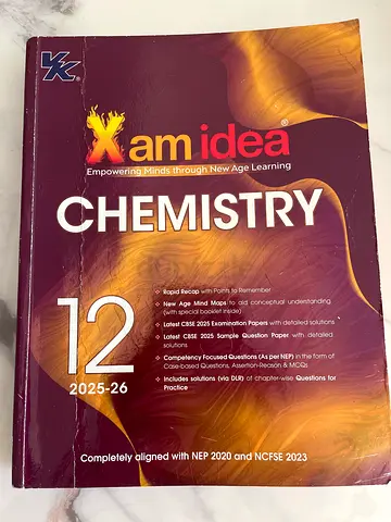 Xam idea Chemistry 12 (2025-26) Textbook - Grade 12 and Mindmap