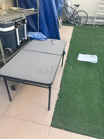 Portable folding table - used, sturdy outdoor/indoor utility table
