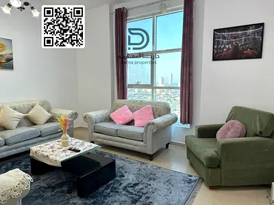 Two rooms and a furnished hall for annual rent with a park City Towers strategic location