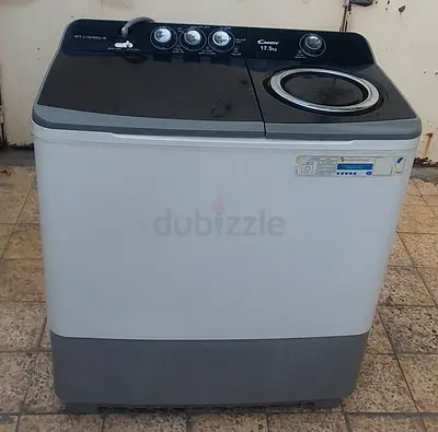 Semi-Automatic Twin Tub Washing Machine 17.5kg - Good Working Condition
