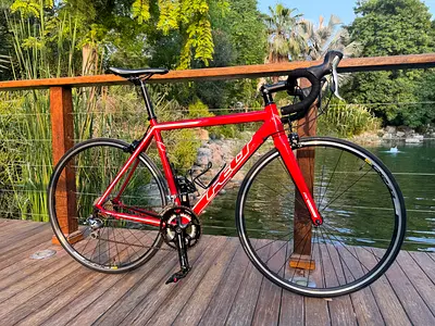 Red Felt Road Bike - Lightweight Racing Bicycle