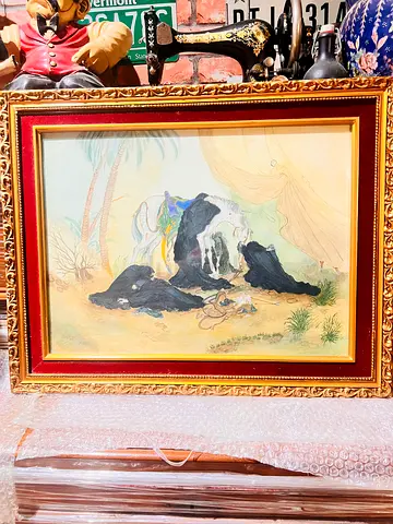 ‏vintage painting