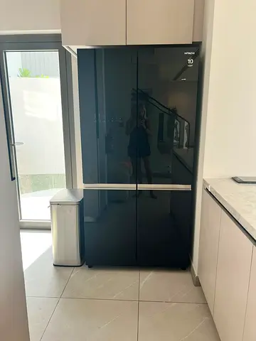 Hitachi Franch Door Refrigerator Bottom Freezer Glass Door Black colour