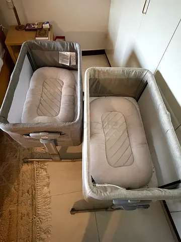 Pair of Grey Baby Bassinets / Cradles - Lightly Used