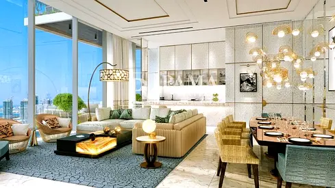 قصر "سيغنتشر سكاي" (Signature Sky Mansion) | بنتهاوس دوبلكس مخصص للترفيه | 15,300 قدم مربع | إطلالة كاملة على البحر | 3 مسابح خاصة