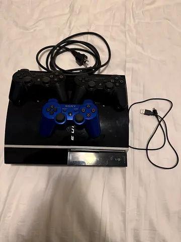 Sony PS3 Original Fat Console With 3 Controllers