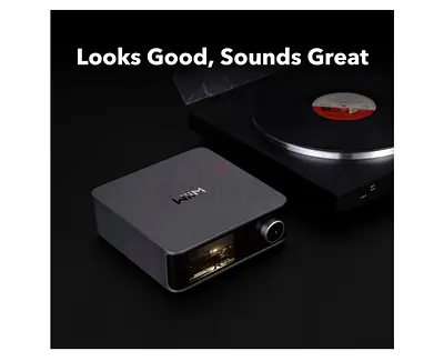 WiiM Ultra Hi-Res Music Streamer with Touchscreen & ESS DAC, Space Gray Wi-Fi Streaming, RoomFit Cor