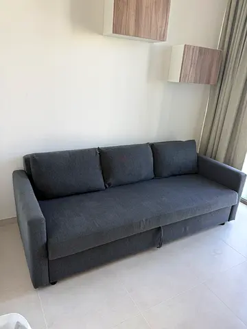 IKEA FRIHETEN Sofa Bed – Dark Grey, Like New, Double Bed