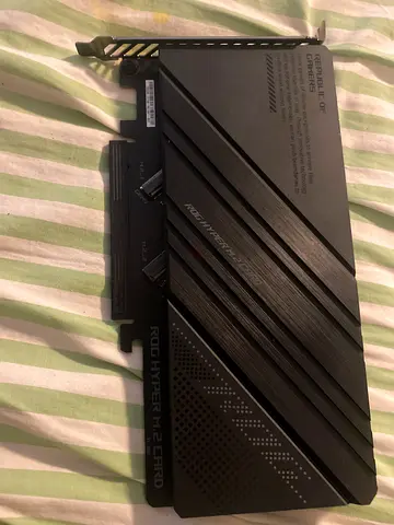 ASUS ROG Hyper M.2 Card (PCIe M.2 Expansion Card) - Good Condition untested with cables