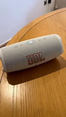 JBL Charge 5 Portable Bluetooth Speaker - Light Grey, Used