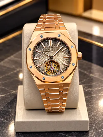 Audemars Piguet Royal Oak Tourbillon Rose Gold - Full Gold Bracelet