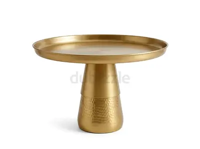 Brass Gold Accent coffee table / Side table / Pedestal Table