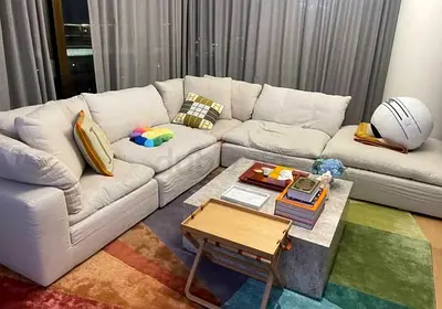 Marina home cloud lucious Modular Sofa with footstool