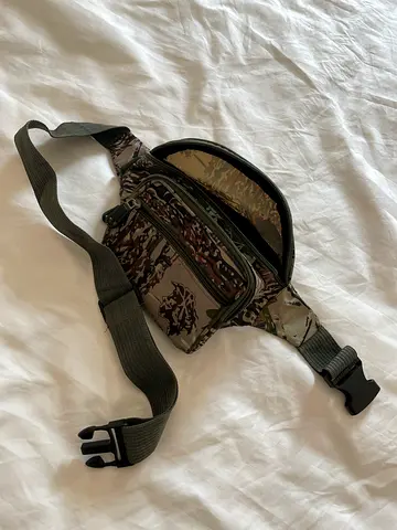Camouflage waist bag / $%&!# pack – good condition
