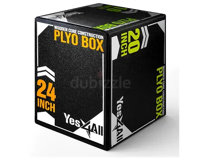 Heavy woden Plyo Jump Box 3-in-1 (16" x 20" x 24") – Great Condition
