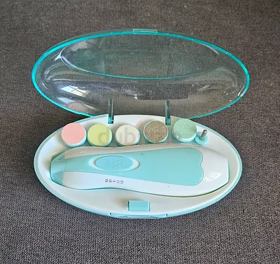 Electric kids nail kit with Multiple Heads - Light Blue
