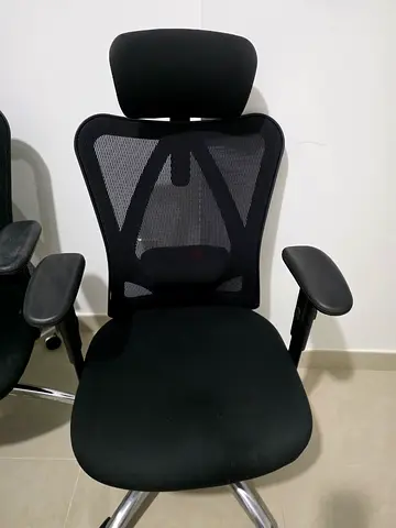 Ergonomic Black Mesh Office Chair with Headrest