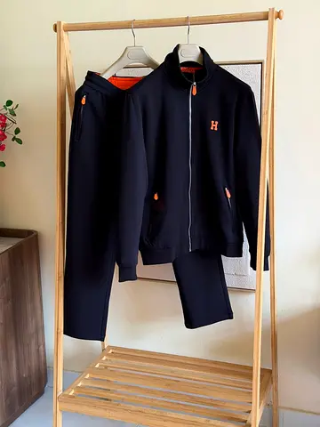 Hermes Black Tracksuit Set (SUPER MASTER QUALITY) (M-XXL)
