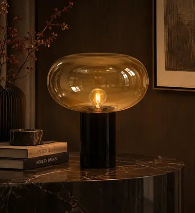 Homecentre table marble lamp