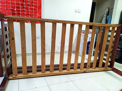 Solid Wooden Baby Safety Gate / Stair Barrier - Good Condition