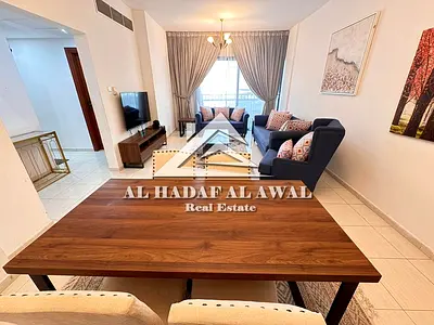 For monthly rent, a 2room and a hall in Al Khan area with free internet