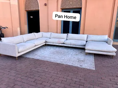 Perfect condition Pan Emirates U Shape Sofa Beige