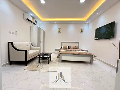 Luxury Fully Furnished Studio Monthly 2800 | Proper Sep Kitchen Sep Washroom Prime Location Riyadh