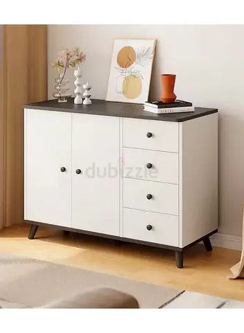 Wooden Sideboard Buffet Cabinet  4 Drawers 2 Door Storage